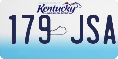 KY license plate 179JSA