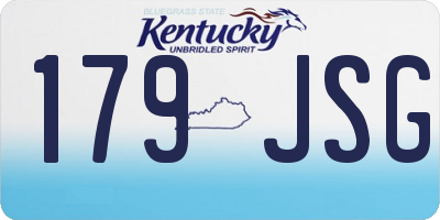 KY license plate 179JSG