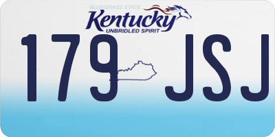 KY license plate 179JSJ