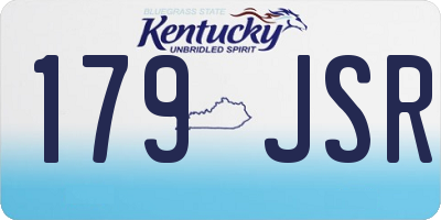 KY license plate 179JSR