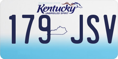 KY license plate 179JSV