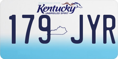 KY license plate 179JYR