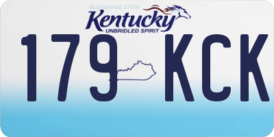 KY license plate 179KCK