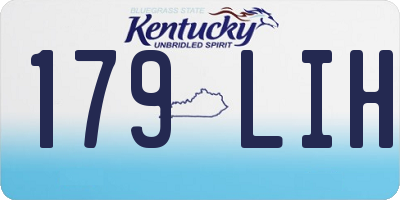 KY license plate 179LIH