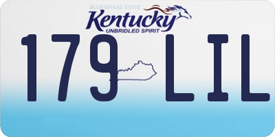 KY license plate 179LIL