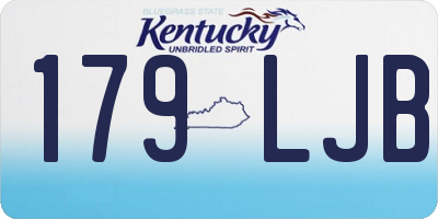KY license plate 179LJB