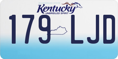 KY license plate 179LJD