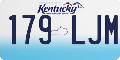 KY license plate 179LJM