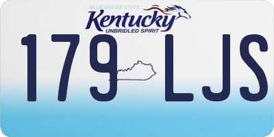 KY license plate 179LJS