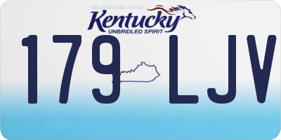 KY license plate 179LJV