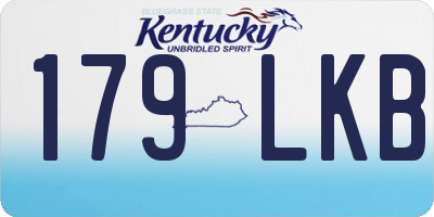 KY license plate 179LKB