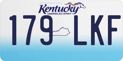 KY license plate 179LKF