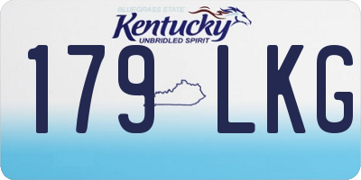KY license plate 179LKG