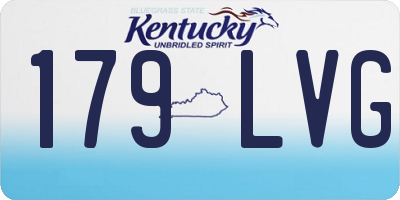 KY license plate 179LVG