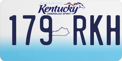 KY license plate 179RKH