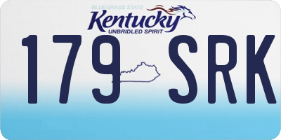KY license plate 179SRK