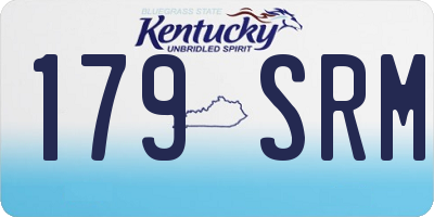 KY license plate 179SRM