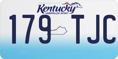 KY license plate 179TJC
