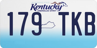KY license plate 179TKB