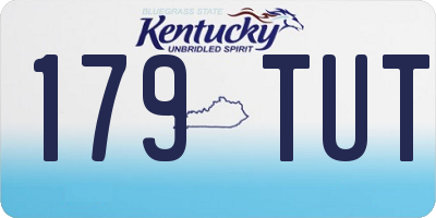 KY license plate 179TUT