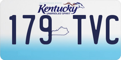KY license plate 179TVC