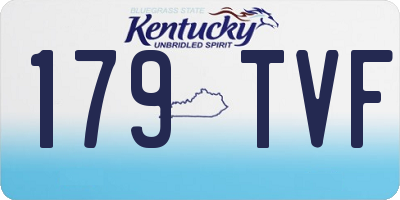 KY license plate 179TVF