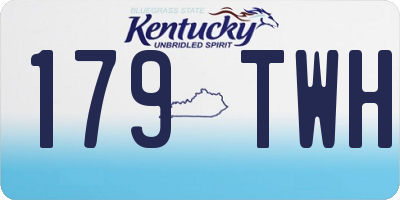 KY license plate 179TWH