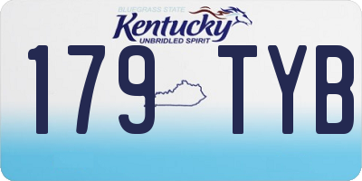 KY license plate 179TYB