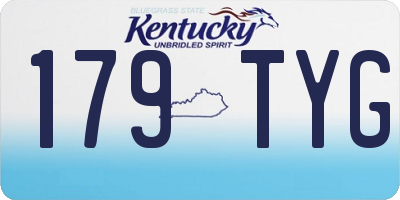 KY license plate 179TYG