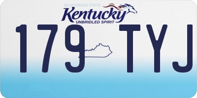 KY license plate 179TYJ