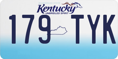 KY license plate 179TYK