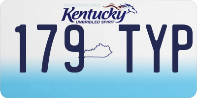 KY license plate 179TYP