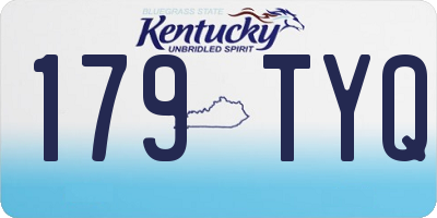 KY license plate 179TYQ