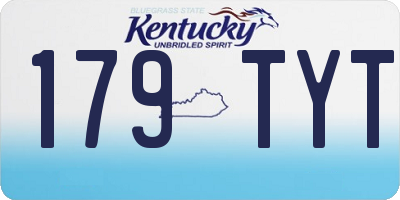 KY license plate 179TYT