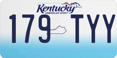 KY license plate 179TYY