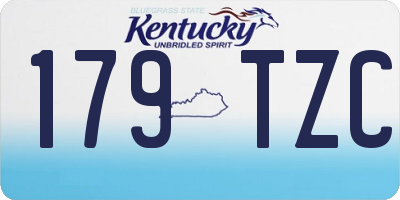 KY license plate 179TZC