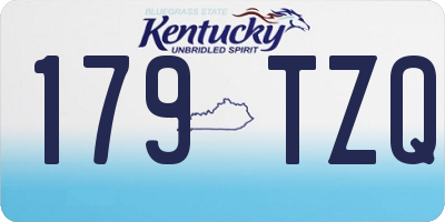 KY license plate 179TZQ
