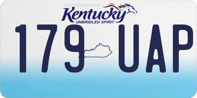 KY license plate 179UAP