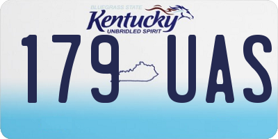KY license plate 179UAS