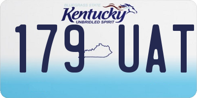 KY license plate 179UAT