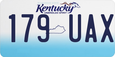 KY license plate 179UAX
