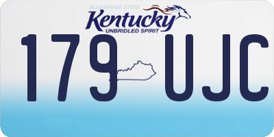 KY license plate 179UJC