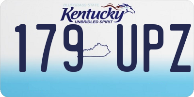 KY license plate 179UPZ