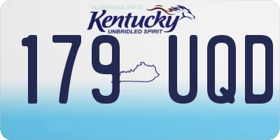 KY license plate 179UQD