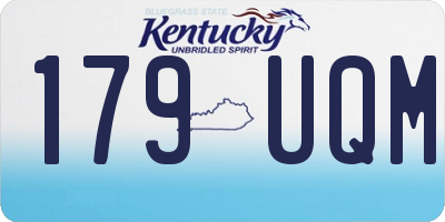 KY license plate 179UQM