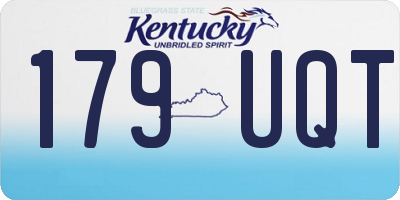 KY license plate 179UQT