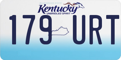 KY license plate 179URT
