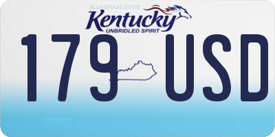 KY license plate 179USD