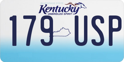 KY license plate 179USP