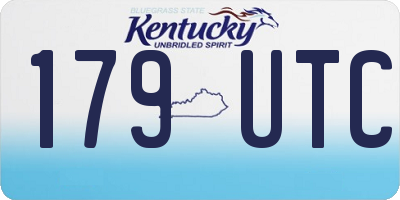 KY license plate 179UTC